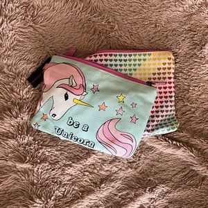 Unicorn pouch set